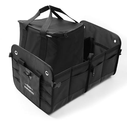 Durable Folding Trunk Organizer with Multi-Compartment Storage