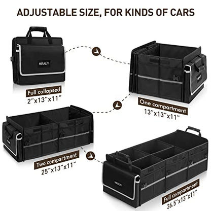 4-in-1 Foldable Trunk Organizer with Leakproof Cooler Bag