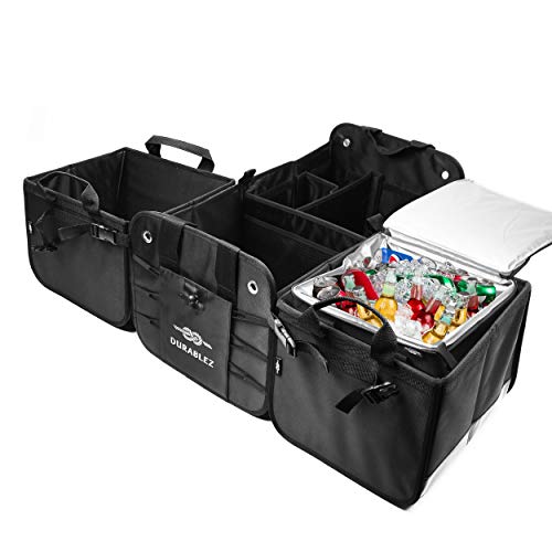 Durable Folding Trunk Organizer with Multi-Compartment Storage