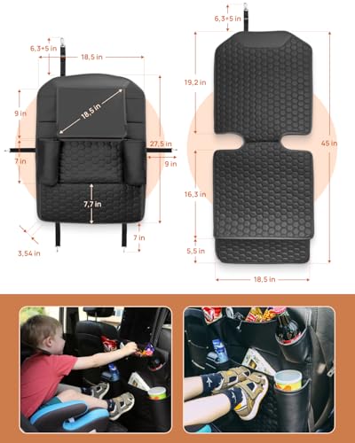 Owleys Back Seat Organizer for Kids with Tablet Holder and 8 Pockets