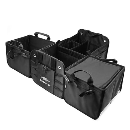 Durable Folding Trunk Organizer with Multi-Compartment Storage