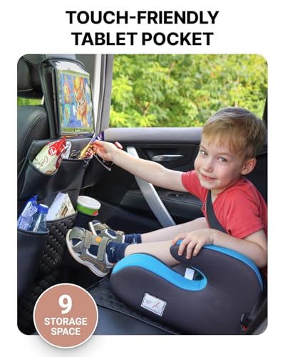 Owleys Back Seat Organizer for Kids with Tablet Holder and 8 Pockets