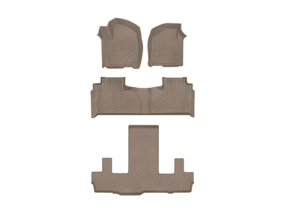 Custom Fit All-Weather Floor Mats Full Set in Cocoa