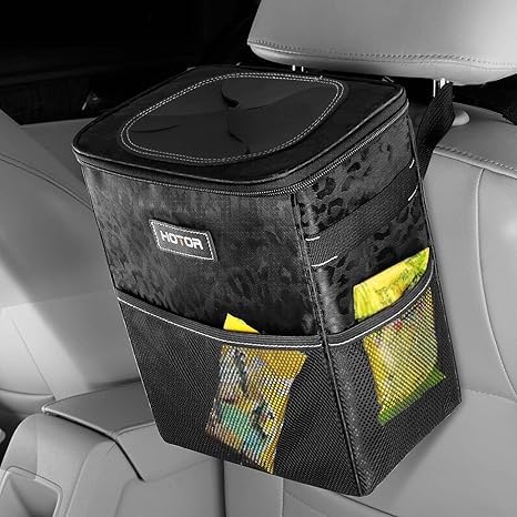 Leakproof Car Trash Can & Compact Interior Organizer