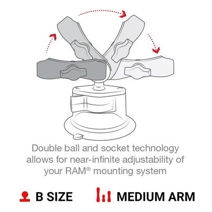 Large X-Grip Phone Mount with Suction Cup Base