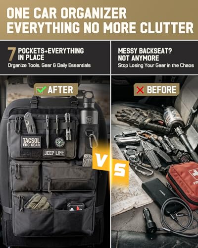 All-in-One Car Seat Back Organizer with Universal Fit