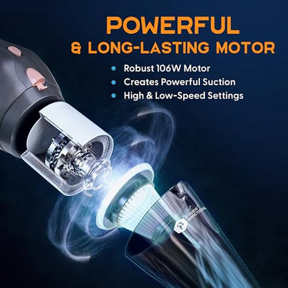 Power Practical Handheld Car Vacuum Cleaner with 16Ft Cord