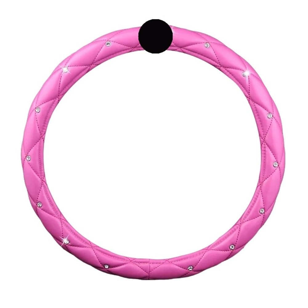 Black PU Leather Steering Wheel Cover with Soft Grip