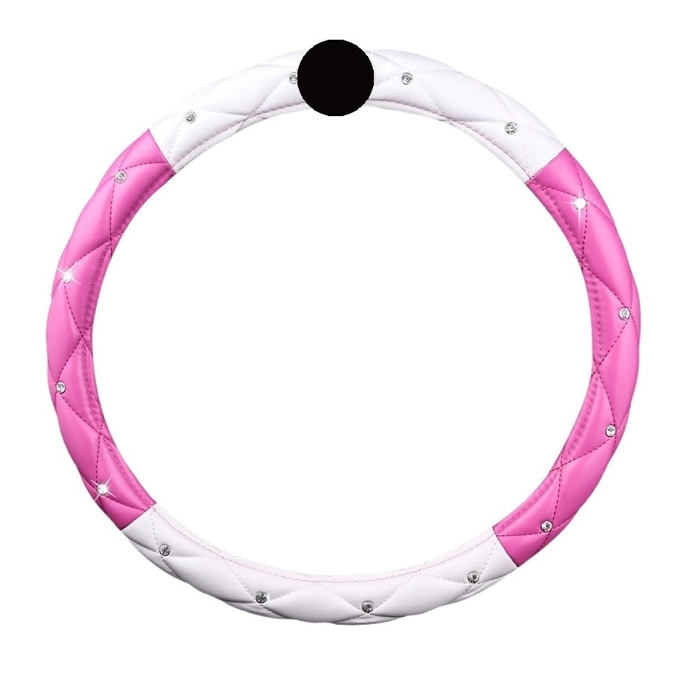 Black PU Leather Steering Wheel Cover with Soft Grip