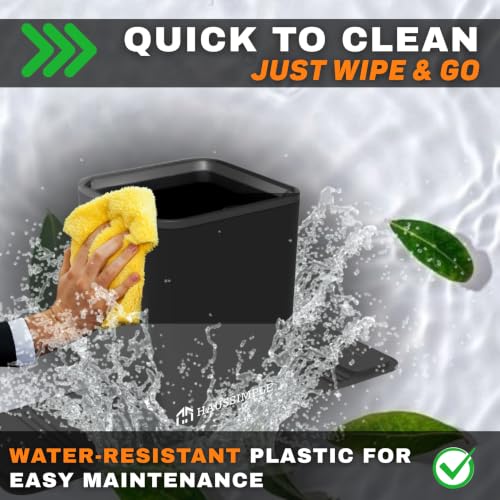 Leakproof Compact Car Trash Can with Anti-Slip Base