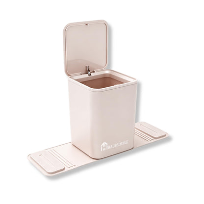 Leakproof Compact Car Trash Can with Anti-Slip Base