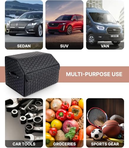 Foldable Car Trunk Organizer with Spacious Storage