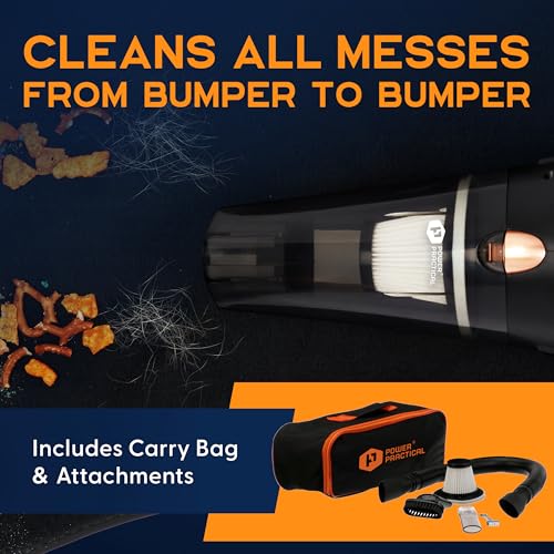 Power Practical Handheld Car Vacuum Cleaner with 16Ft Cord