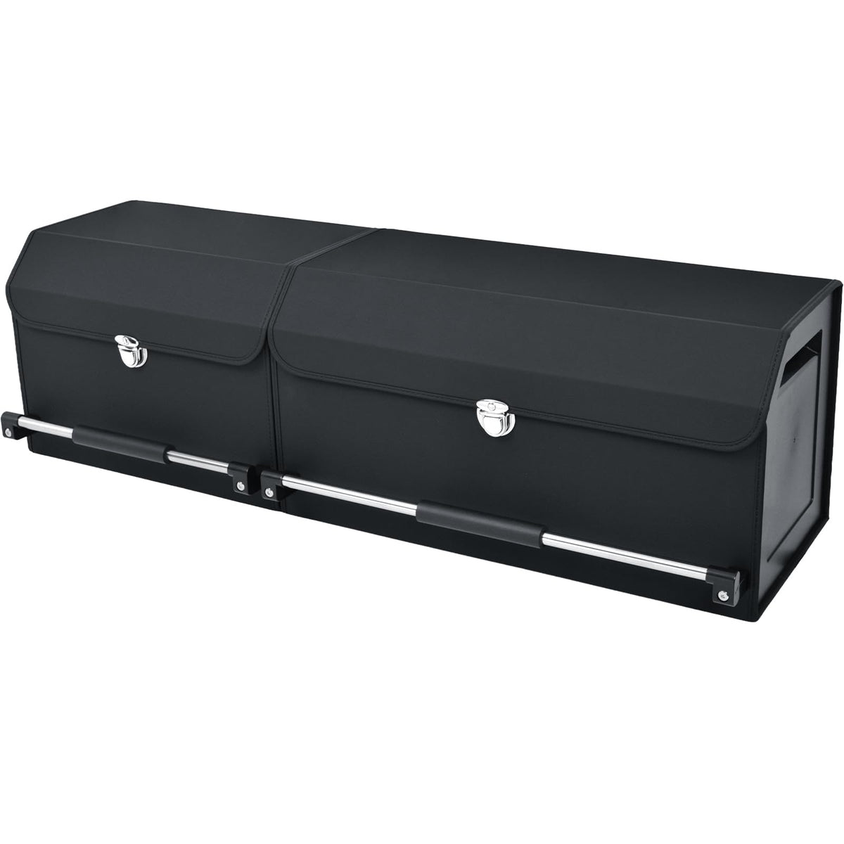 Leather SUV Trunk Organizer with Multi-Compartment Storage