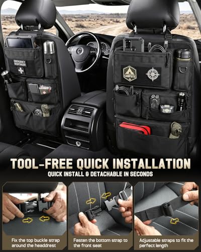 All-in-One Car Seat Back Organizer with Universal Fit