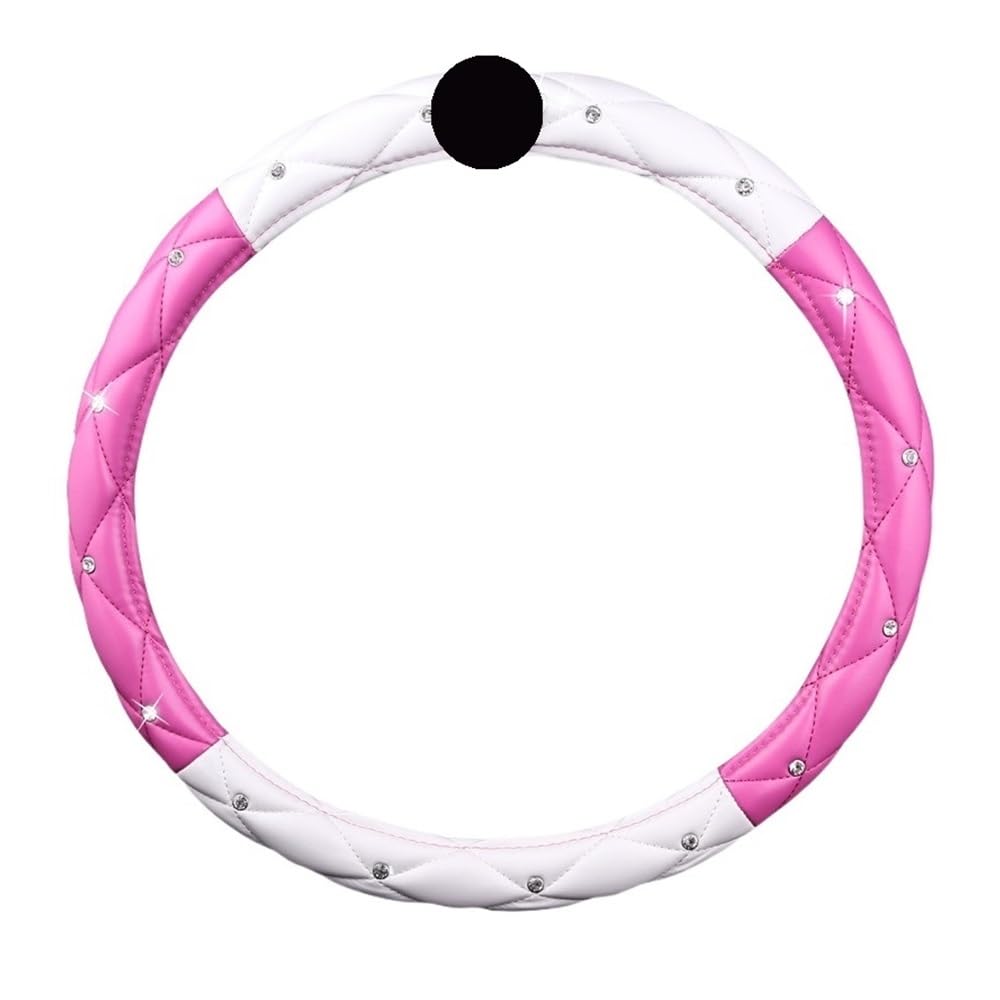 Black PU Leather Steering Wheel Cover with Soft Grip