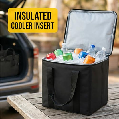 Durable Folding Trunk Organizer with Multi-Compartment Storage