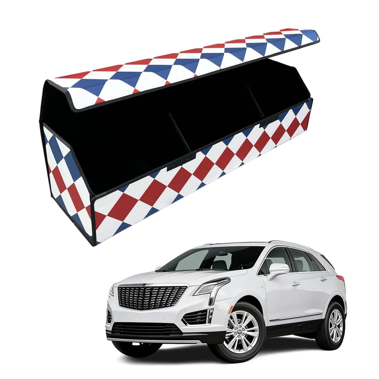 Leather Car Trunk Organizer with Large Storage Capacity