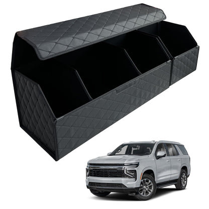 Leather Car Trunk Organizer with Large Storage Capacity
