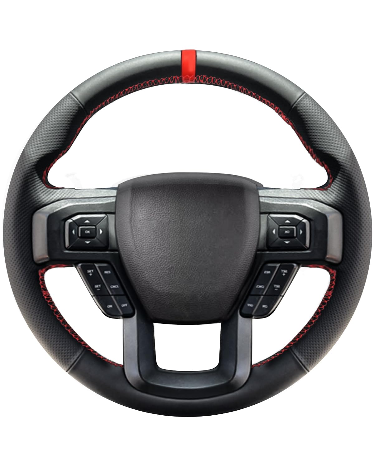 Lace-Up Leather Steering Wheel Cover with Custom Fit