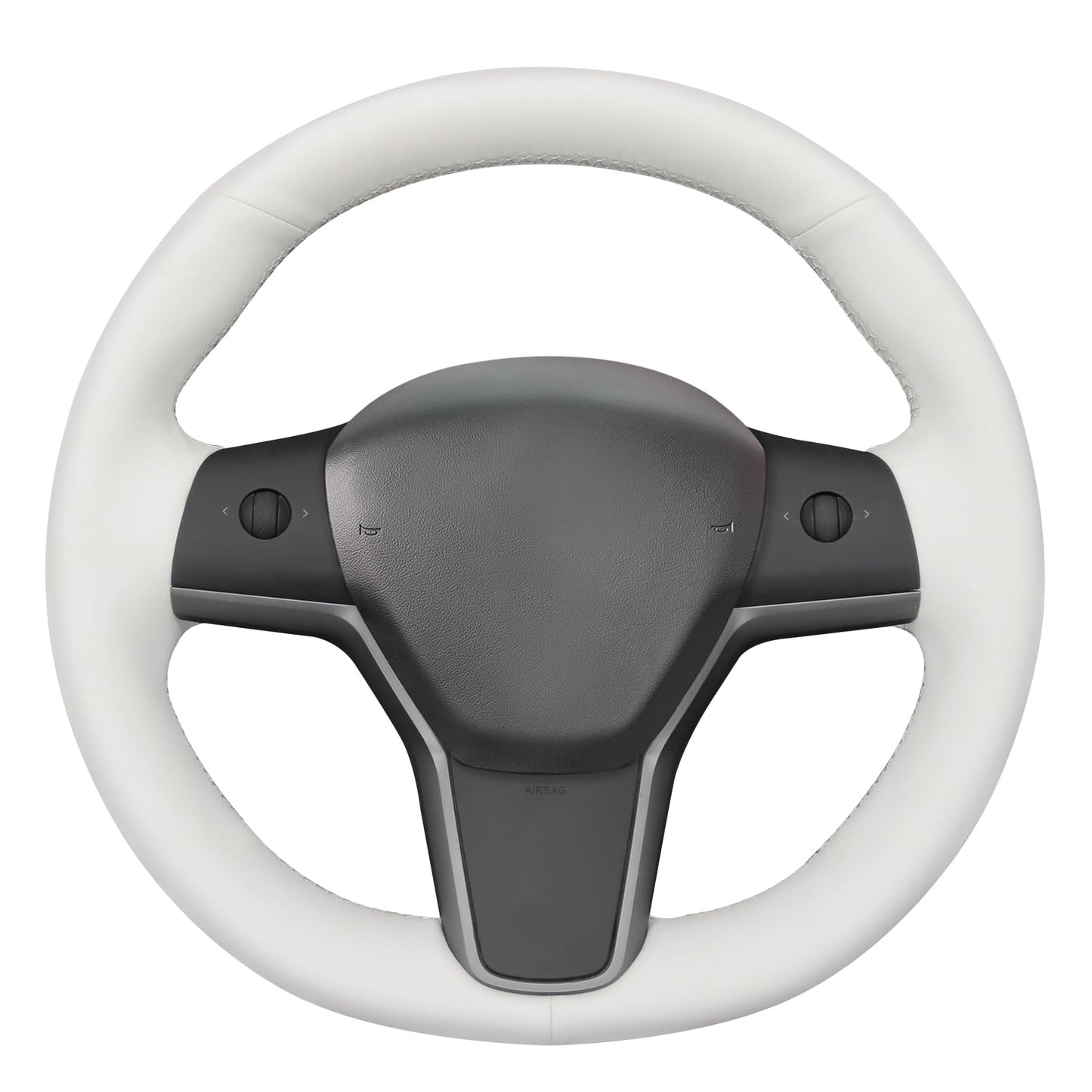 Hand-Stitched Suede Steering Wheel Cover Wrap