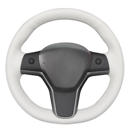 Hand-Stitched Suede Steering Wheel Cover Wrap