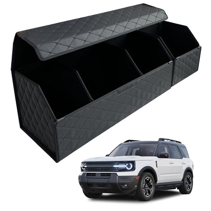 Leather Car Trunk Organizer with Large Storage Capacity