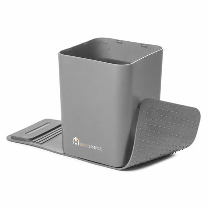 Leakproof Compact Car Trash Can with Anti-Slip Base