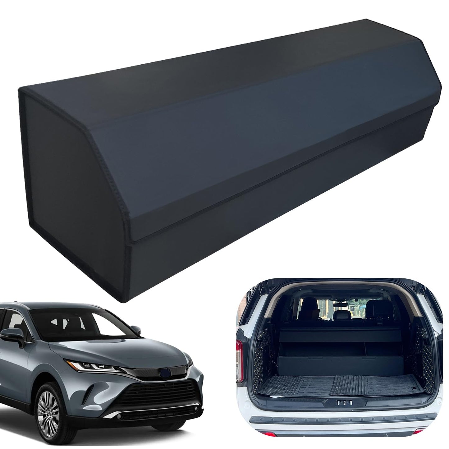 Leather Car Trunk Organizer with Large Storage Capacity