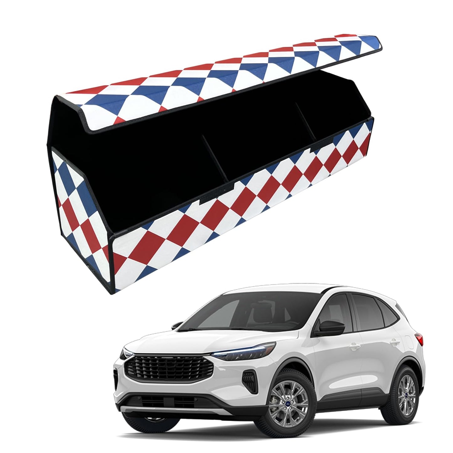 Leather Car Trunk Organizer with Large Storage Capacity