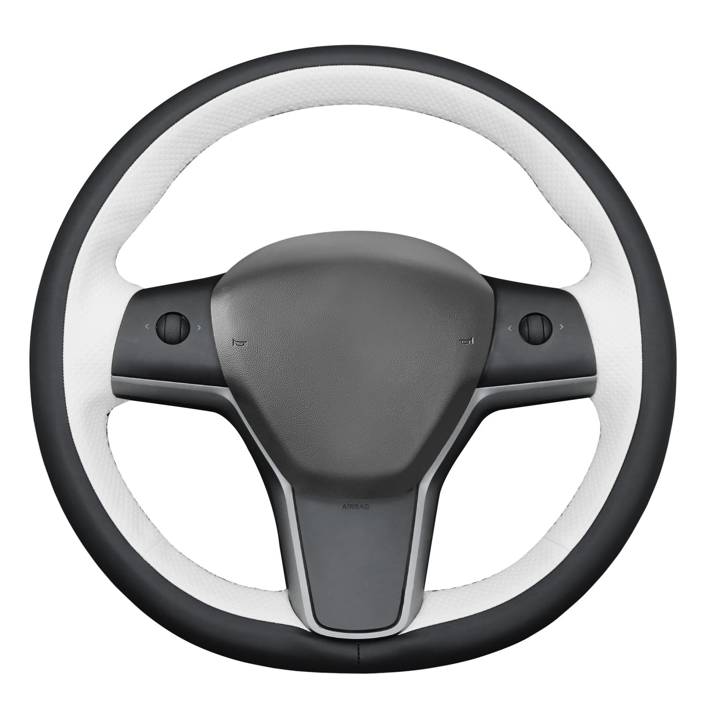 Hand-Stitched Suede Steering Wheel Cover Wrap