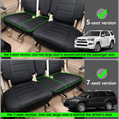 EKR Car Seat Covers Custom Fit for Toyota 4Runner 2003-2026 Full Set