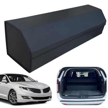 Leather Car Trunk Organizer with Large Storage Capacity