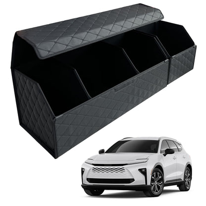 Leather Car Trunk Organizer with Large Storage Capacity