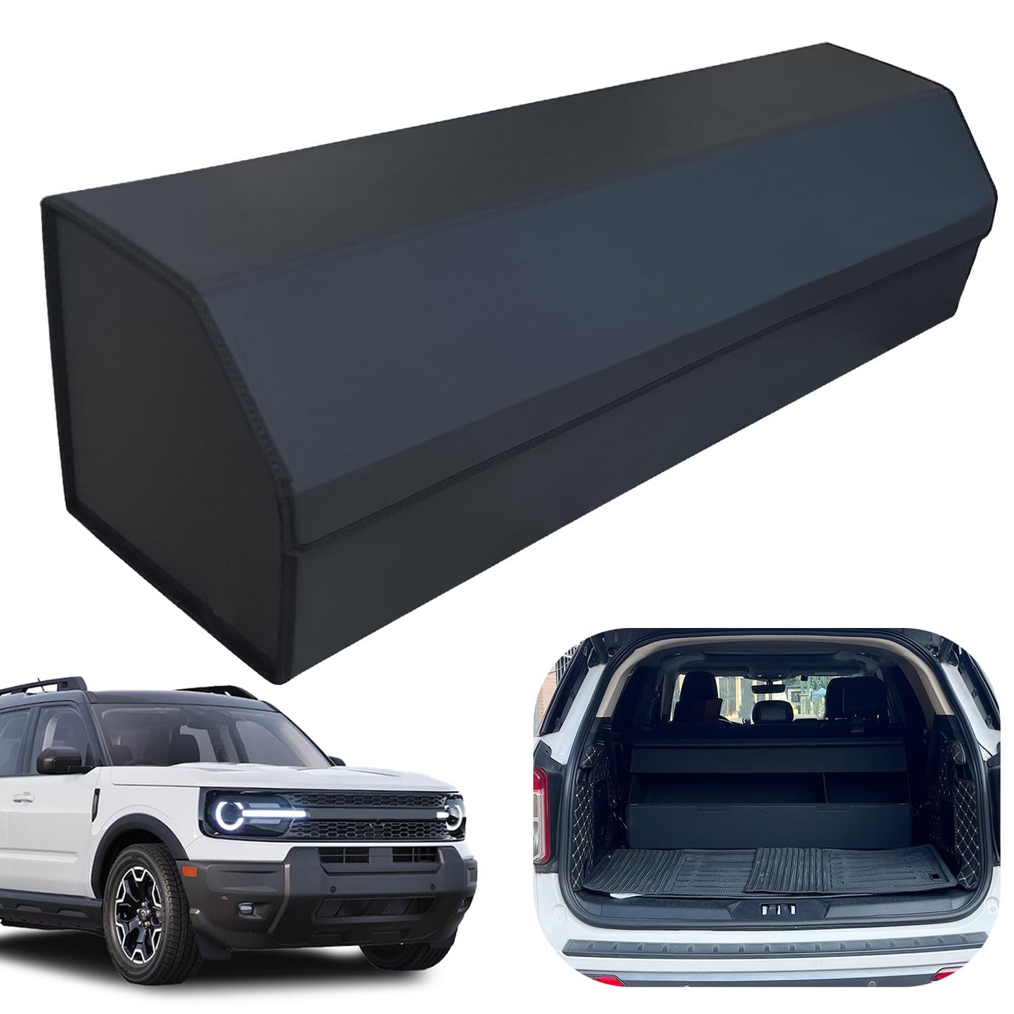 Leather Car Trunk Organizer with Large Storage Capacity