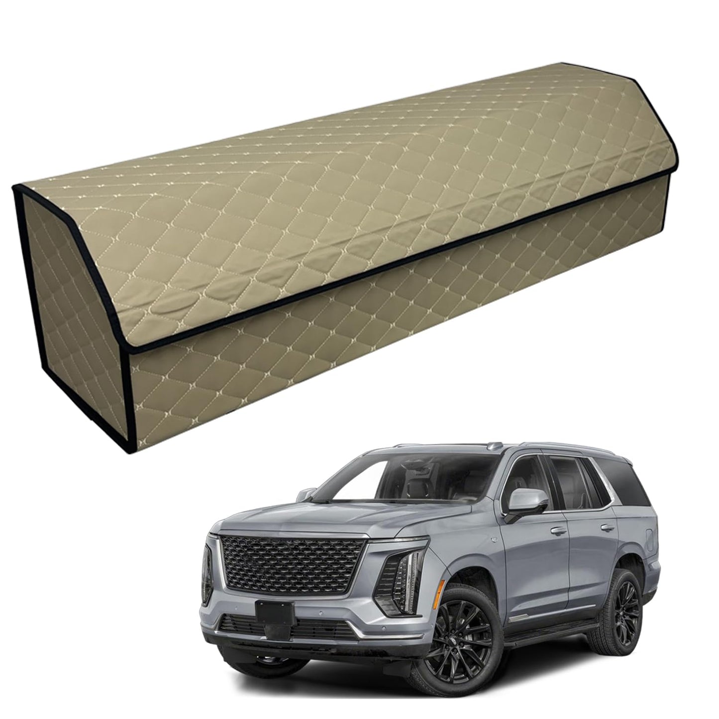 Leather Car Trunk Organizer with Large Storage Capacity