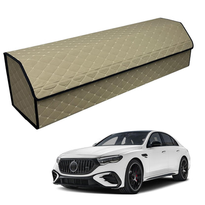 Leather Car Trunk Organizer with Large Storage Capacity