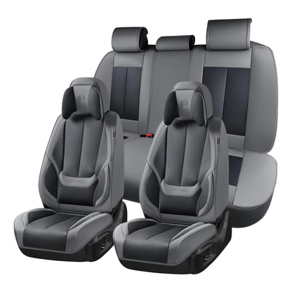 Coverado Car Seat Covers, Seat Covers for Cars, Waterproof Leather Auto Seat Protectors, Leather Car Seat Cushion, Car Interiors Accessories Universal Fit for Most Cars