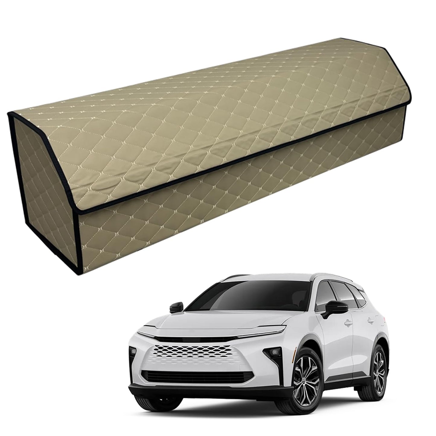 Leather Car Trunk Organizer with Large Storage Capacity
