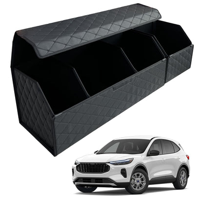 Leather Car Trunk Organizer with Large Storage Capacity