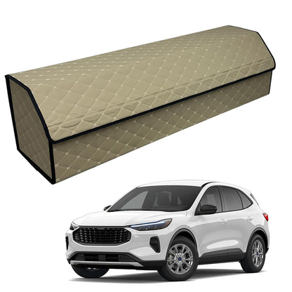 Leather Car Trunk Organizer with Large Storage Capacity