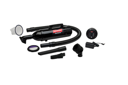 Cordless Handheld Car Vacuum in Black & Stainless Steel