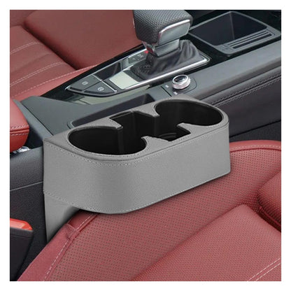 PU Leather Car Seat Gap Organizer with Cup Holder