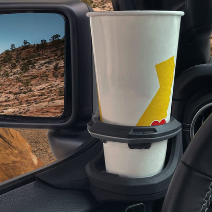 Left-Side Car Cup Holder with Secure Custom Fit