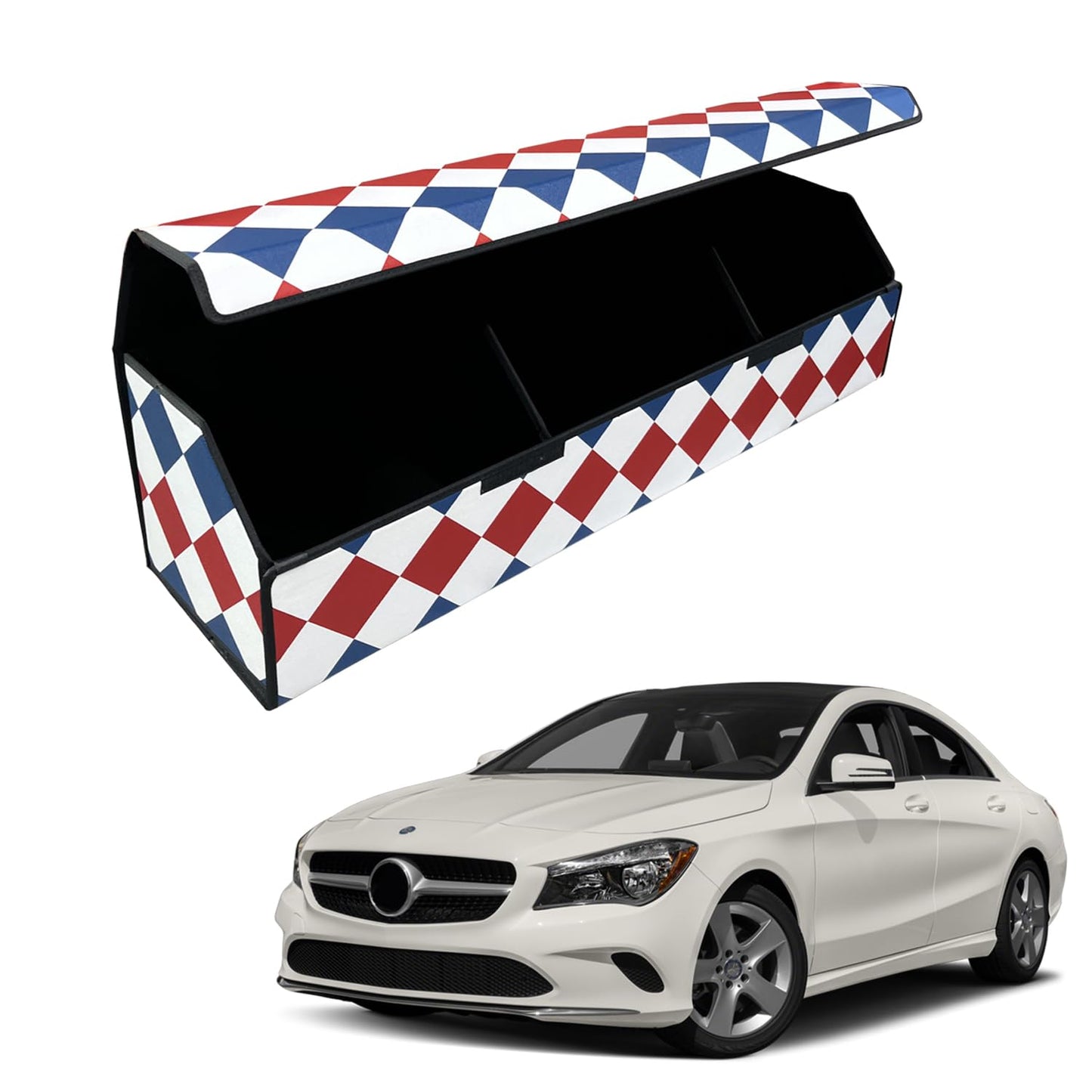 Leather Car Trunk Organizer with Large Storage Capacity