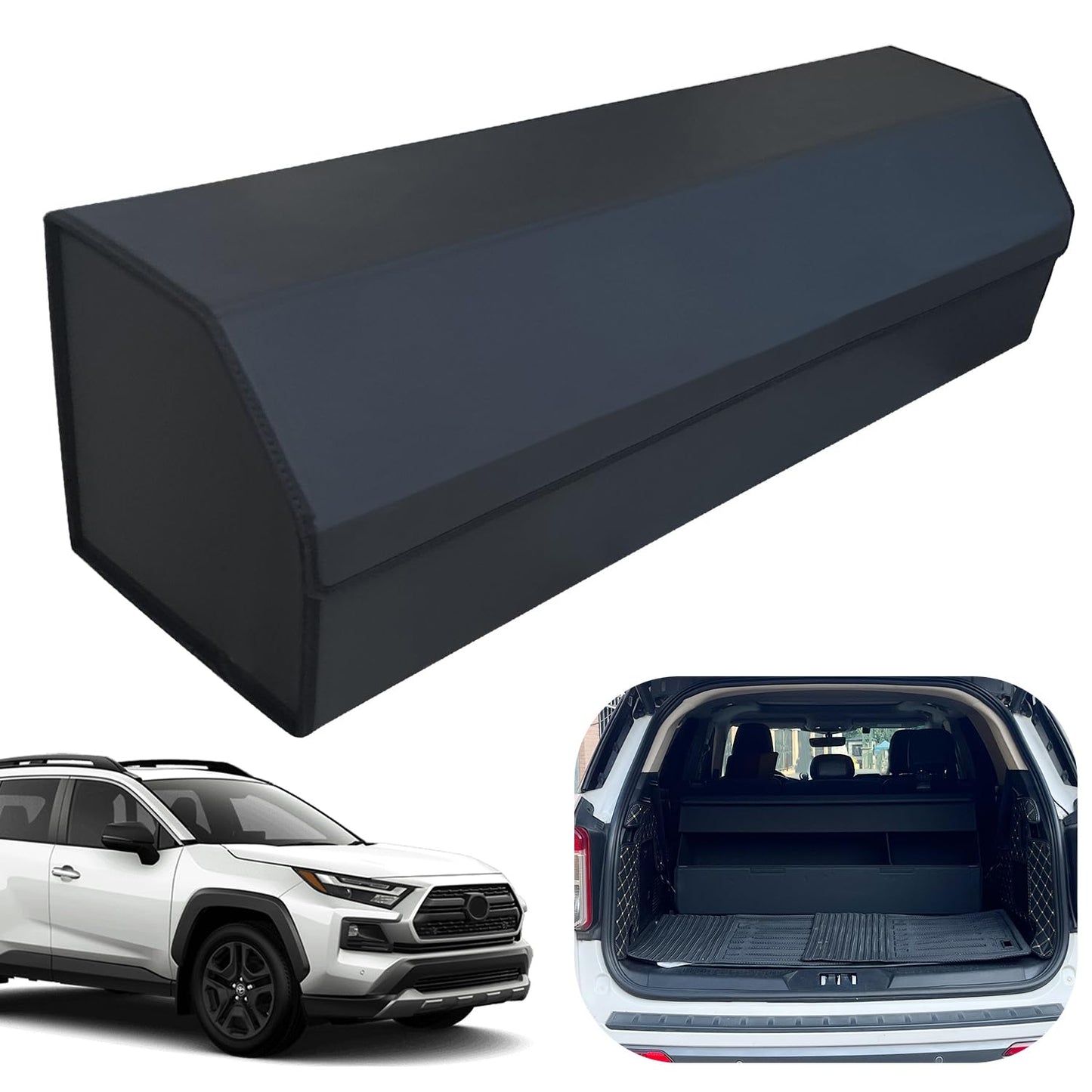 Leather Car Trunk Organizer with Large Storage Capacity
