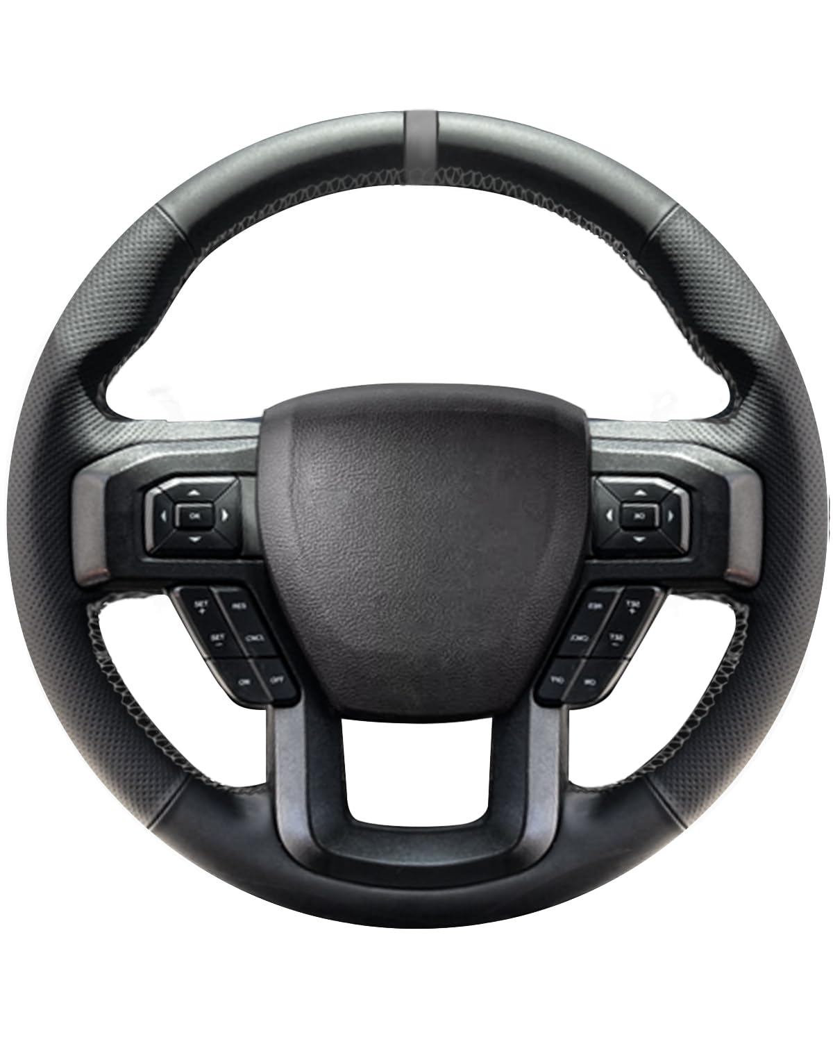 Lace-Up Leather Steering Wheel Cover with Custom Fit