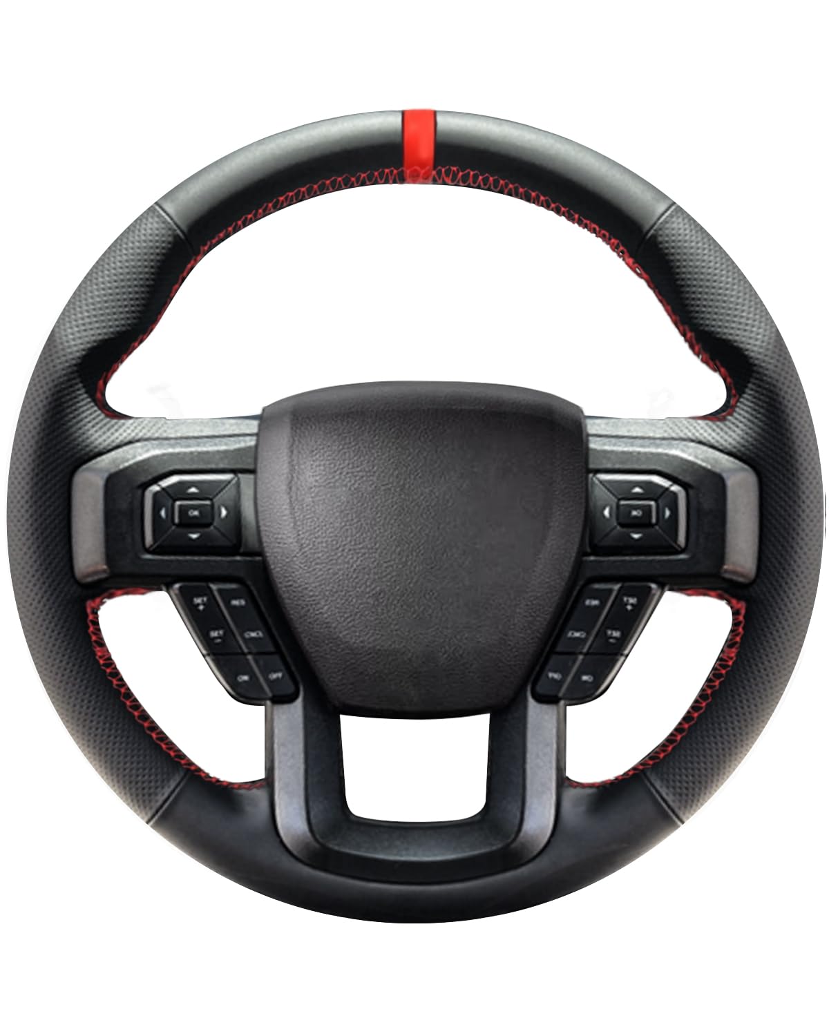 Lace-Up Leather Steering Wheel Cover with Custom Fit