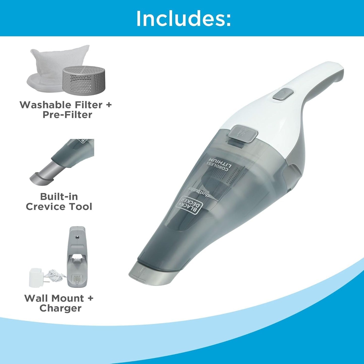 QuickClean Cordless Handheld Car Vacuum for Easy Cleaning
