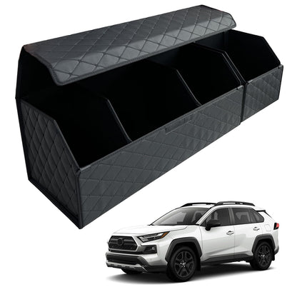Leather Car Trunk Organizer with Large Storage Capacity